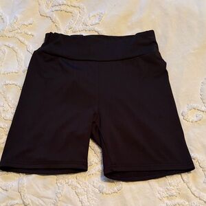 Women's Black Athletic Biker Shorts